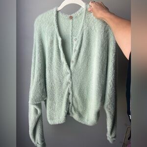 Free People fuzzy cardigan
